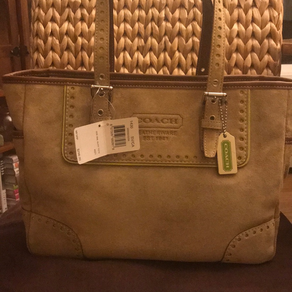 Coach Suede Tote